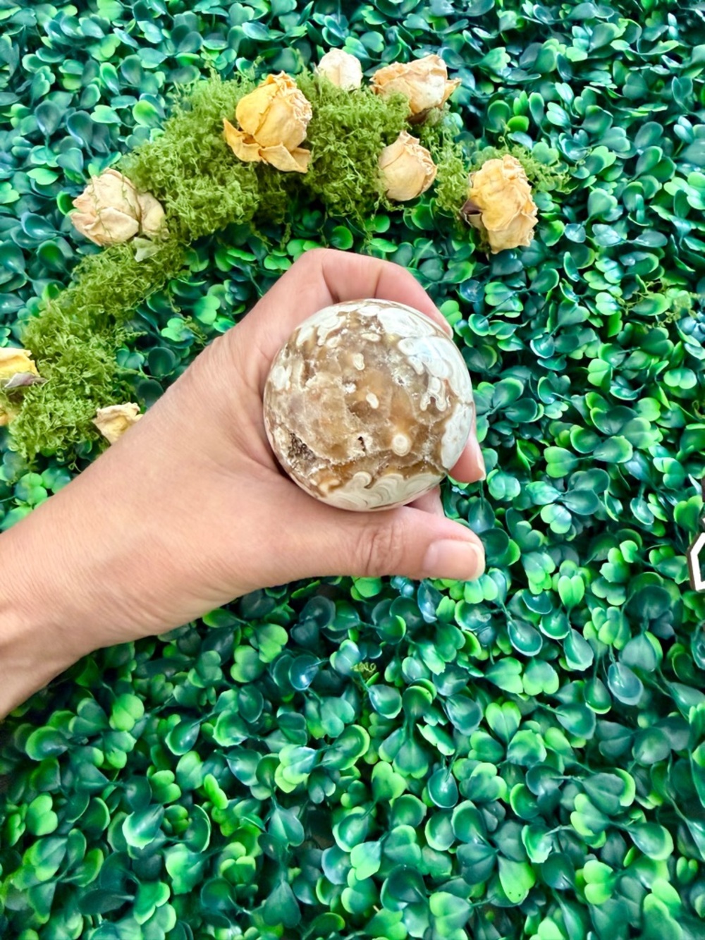 Chocolate Calcite Sphere – Warm Grounding Energy